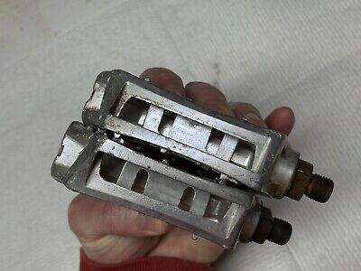 1980's SHIMANO PD-MX15 SILVER 1/2 PEDALS OLD SCHOOL BMX PD 1980's SHIMANO PD-MX15 SILVER 1/2 PEDALS OLD SCHOOL BMX PD