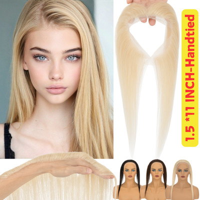 Human Hair Topper Full Lace Top Real Remy Hair Toupee Hairpiece Women Hairline U