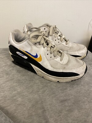 Nike Air Max 90 NN DSW White Royal Gold FJ4592-100 GS Size 5Y Unisex Kids /2