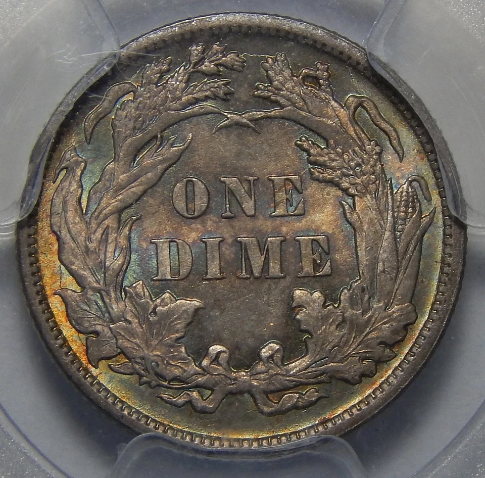 1890 PCGS/CAC MS64 SEATED LIBERTY DIME - Image 2 of 4