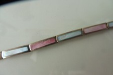 Beautiful, old bracelet, 925 silver with beautiful, luminous stones