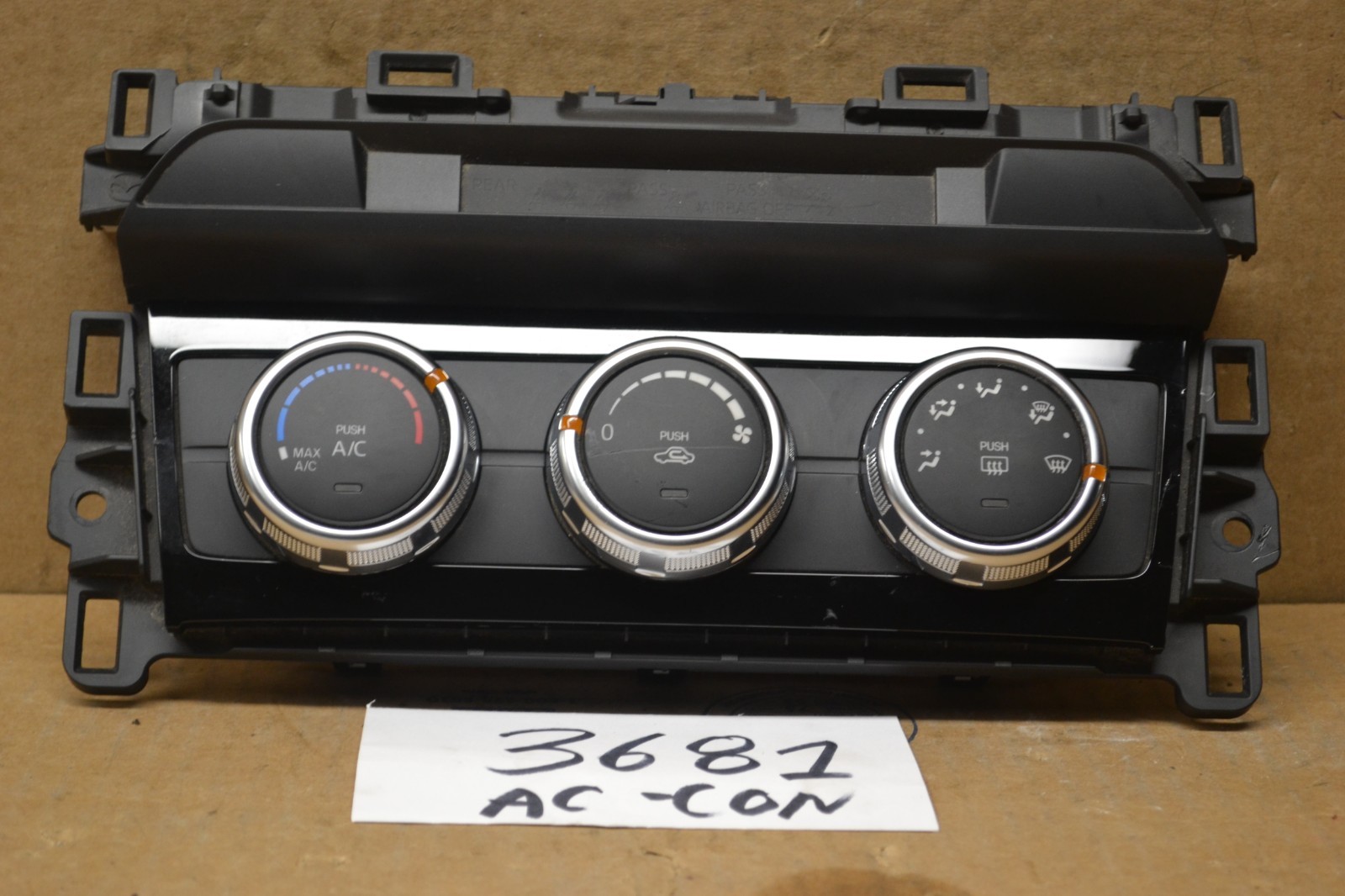 2014 Mazda 6 AC and Heater Control Used Stock #3681-AC 