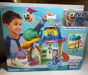 disney junior puppy dog pals doghouse playset