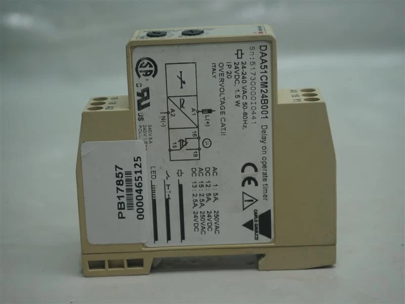 Carlo Gavazzi DAA51CM24B001 Delay on Operate Timer 30 Days Warranty - Image 4 of 4