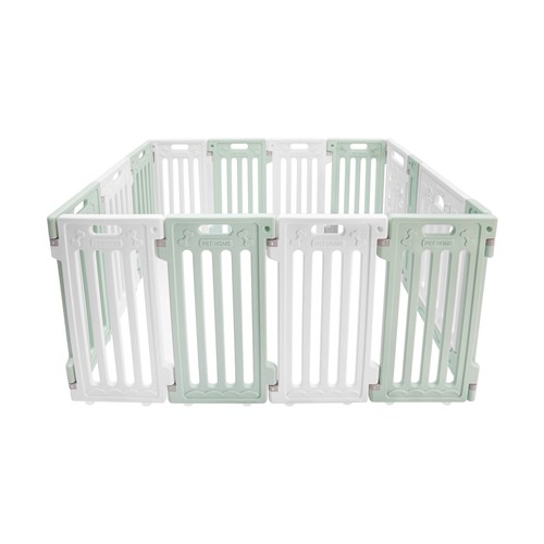 103*136*65cm Green Snap-in Dog Playpen Dog Playpen With Door Pet Safety Fence - Picture 12 of 16