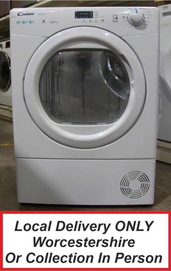 Candy CSEH8A2LE White Heat Pump Condenser Tumble Dryer 8 KG A++ Door Tank PTD