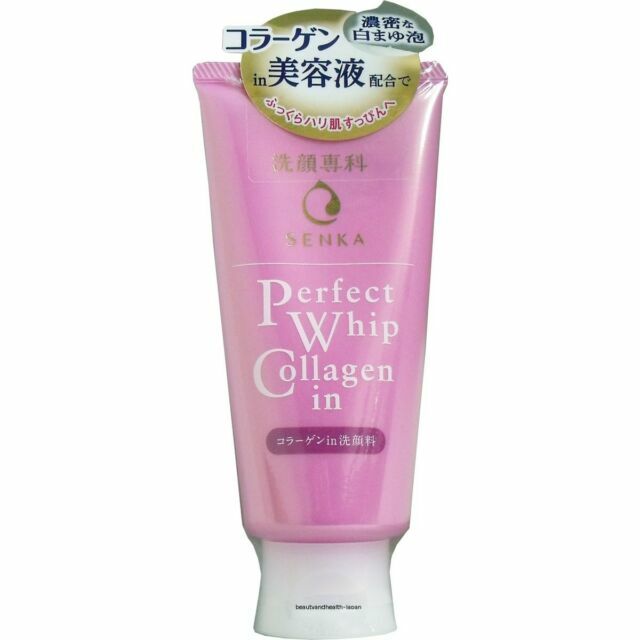 senka collagen facial wash