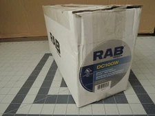 (24) RAB DC100W Round White Weather-Resistant Outlet Box Covers - NEW IN BOX