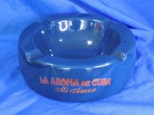La Aroma De Cuba Mi Amor 8.25" Large Ashtray w/ 4 Notch