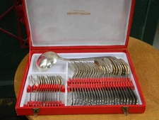 François Frionnet Silver Plated Cutlery Set 37 Pieces Louis XV
