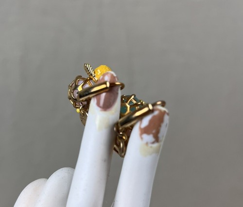 Les NEREIDES Paris Multi Mimosa Tono Dorado Chaqueta Pendientes Jardines en Provenza - Imagen 3 de 6