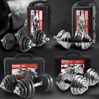Dumbbell Set Weight Dumbbells Home Gym Training Fitness BarBell Equipment Case