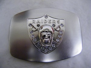 raiders belt buckle