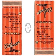 Vintage Matchbook Cover US Steel Oilwell Supply Division Dallas TX 1950s derrick