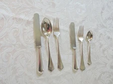 36 pcs cutlery service Krupp Berndorf Art Nouveau x 6 Jugendstil cutlery service