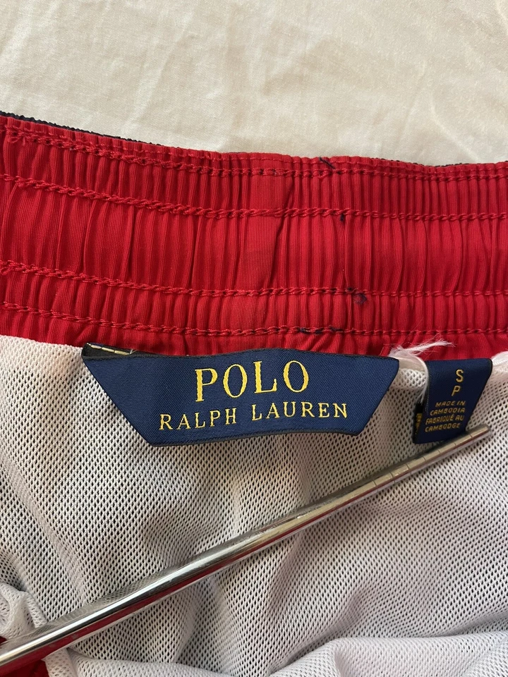 Polo Ralph Lauren Hombre L Azul Pantalones Cortos Bañador Cintura Elástica GHL8 Foto 3 de 4