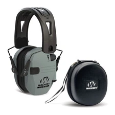 Walkers Razor TactiGrip with Rubber Headband Battleship Gray with Case