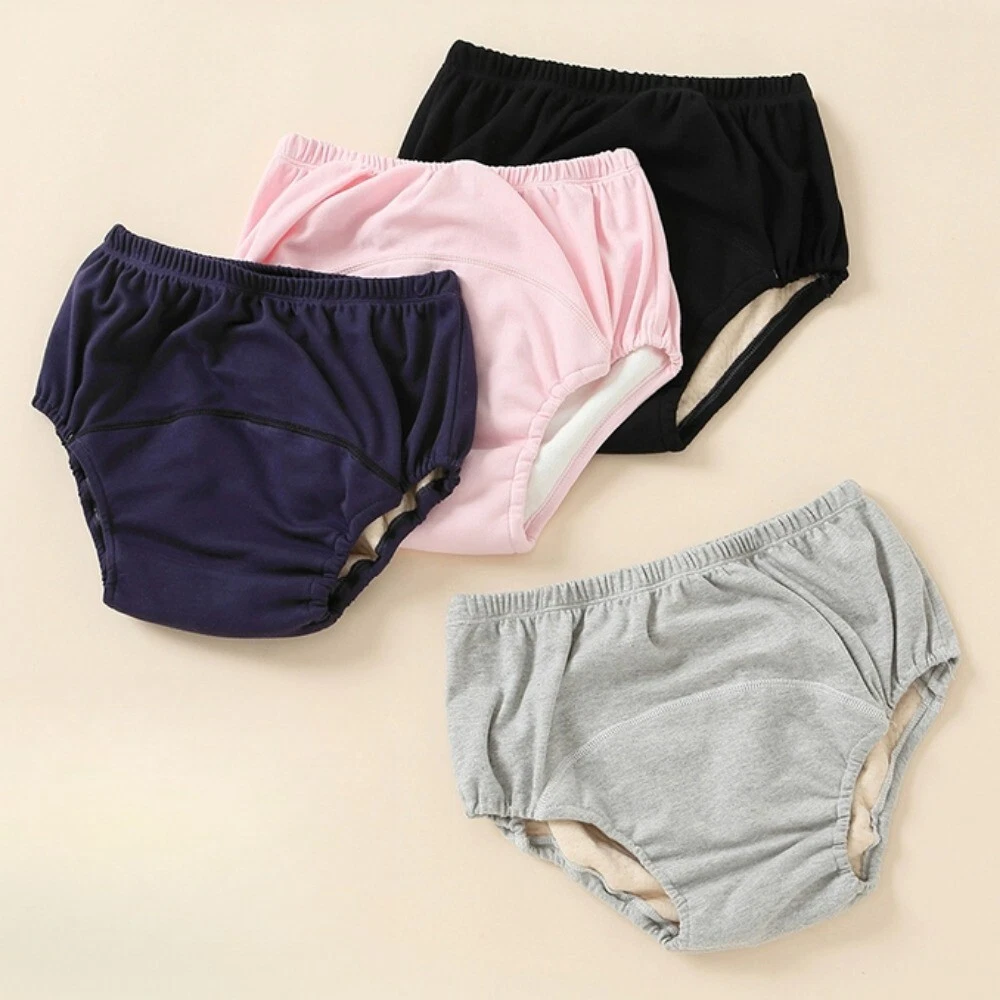2 Pack Adult Incontinence Cloth Diaper Pants Reusable Waterproof Higher Quality