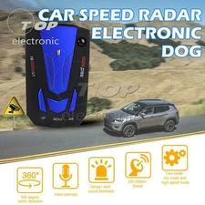 360 Degree Car Speed Limited Detection Voice Alert Anti Radar Detector Red