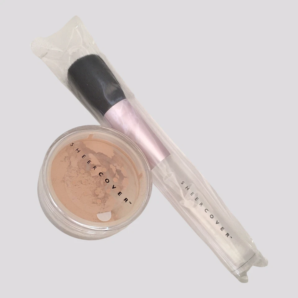 NWOB Sheer Cover Mineral Finishing Powder MEDIUM 1.5g/.05oz with Powder Brush - Image 4 of 4