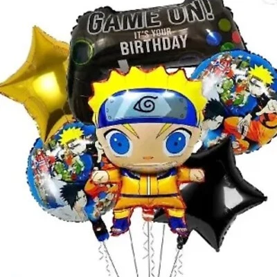 LS PARTY ( 6 PCS) Anime Naruto Birthday Party Decorations,Balloon 1 Set U.S.New