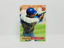1994 Topps Stadium Club #107 Rickey Henderson, Blue Jays (HOF) - Base Card