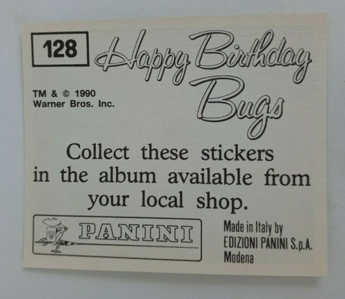 1990 Panini Happy Birthday Bugs (Pick Your Sticker) - Picture 193 of 343