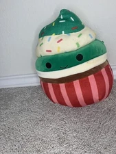SQUISHMALLOW Chantal 8” Cupcake Holiday 2021 H-E-B Exclusive KellyToy Squish