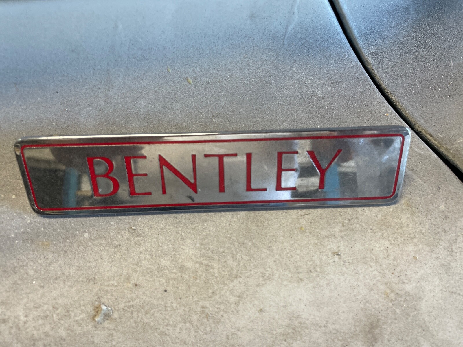 ROLLS ROYCE SILVER CLOUD TRUNK NAME PLATE