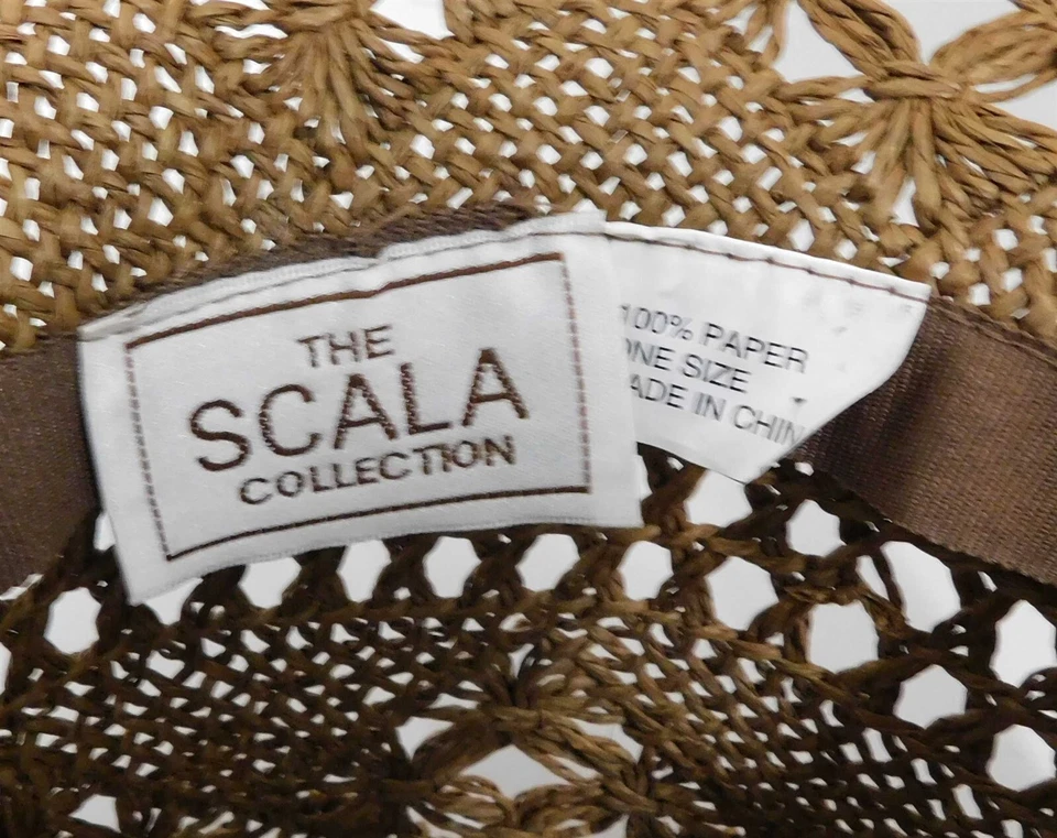 Scala Collection 天然 100% 纸草牛仔帽 尺寸 OS — 第 4/4 张图片