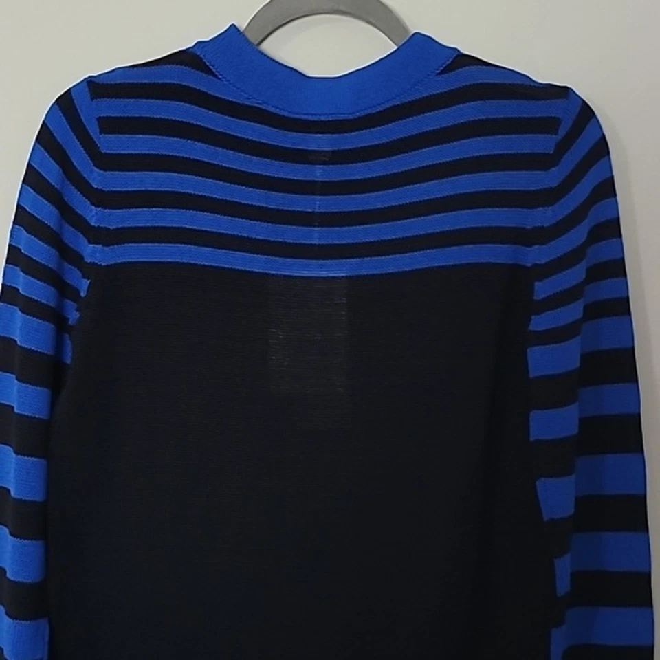 NWT Per Se Per Cruiser stripped crewneck sweater Black Sz XS - Image 2 of 4