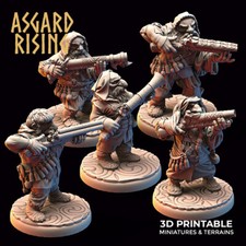 DWARF Ranged Weapon Hooded Warband - D D - Miniatures - Wargaming