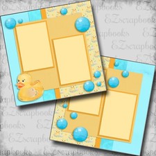 Rubber Ducky - 2 Premade Scrapbook Pages - EZ Layout 6104