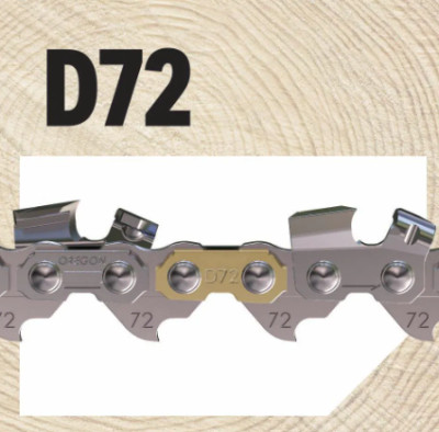 Oregon D72 Replacement Chainsaw Chain for 20 in. Bar 3/8'' Low Kickback