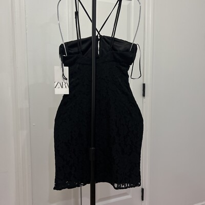 zara ruffled lace dress Zara - Ruffled Lace Dress - Lilac - S