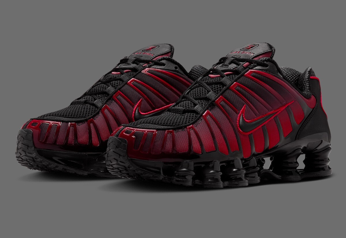 Nike Shox TL Shoes Black University Red Gradient IF6202-001