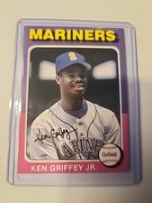 1991 Ken Griffey Jr Baseball Cards Presents #10 RARE.  1975 Topps Replica