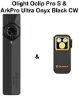 Olight ArkPro Ultra Class 3R Onyx Black CW & Oclip Pro S Black Flashlights