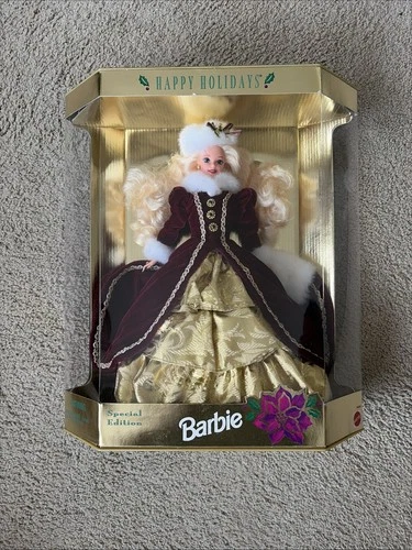 New ListingVintage 1996 HAPPY HOLIDAYS BARBIE Special Edition Doll Mattel 15646