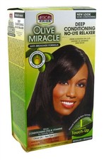 3 PACK African Pride Olive Miracle No-Lye Relaxer Regular 1 Touchup