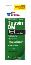 Good Neighbor Pharmacy Tussin DM S/F Cough & Chest Congestion Syrup 8oz