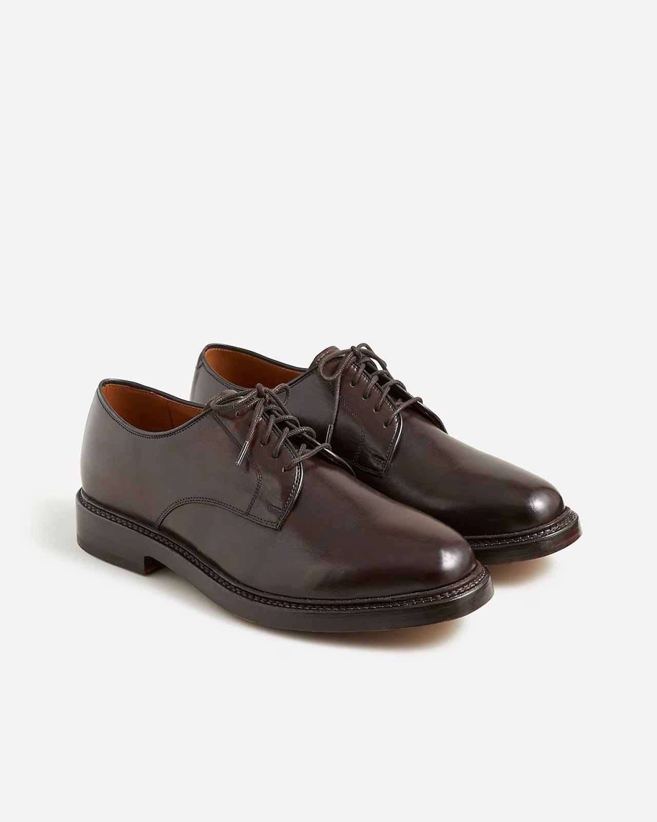 SAOLA Scarpe eleganti J.Crew $248 marrone scuro Ludlow Derby in pelle suola in pelle taglia 10 5