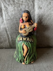 Vintage 1960’s Ceramic Hawaii Hula Girl Hand Bell