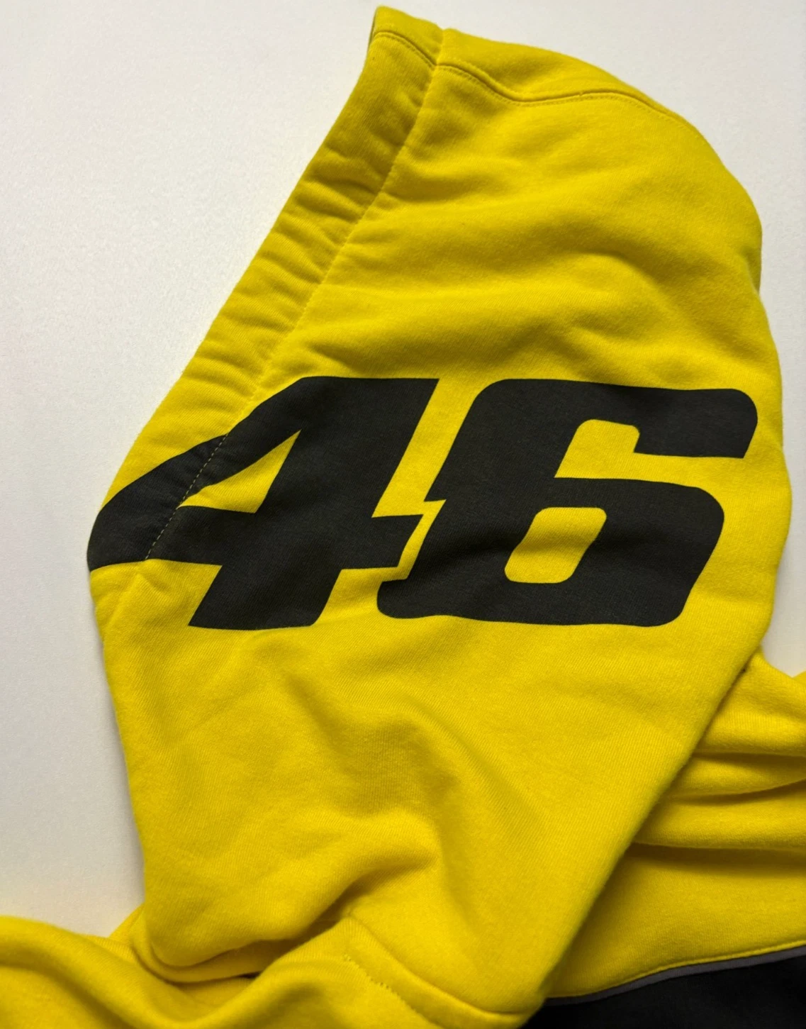 Felpa con cappuccio ufficiale Valentino Rossi 46 nera gialla taglia XXL VR46 racing
