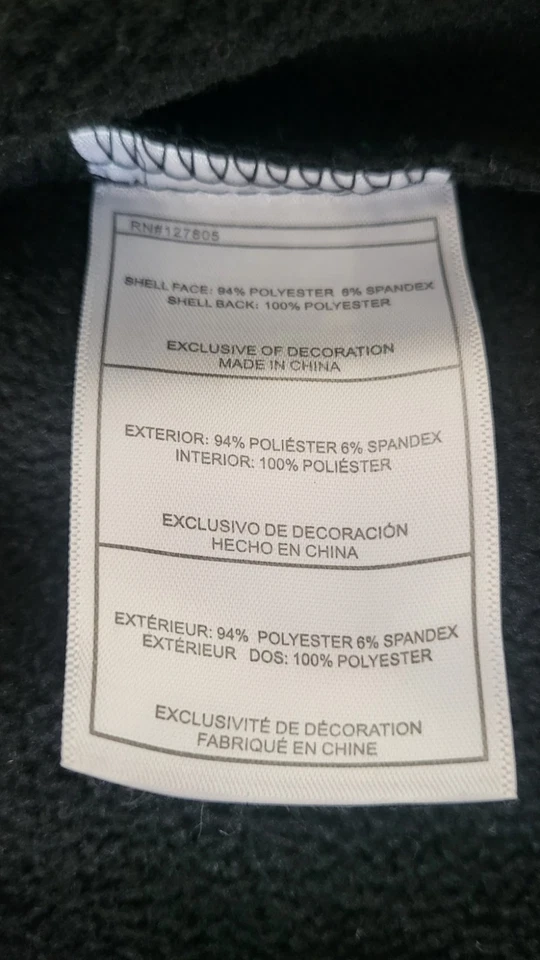 Boys' Lightweight Softshell Jacket Size 10-12 Black Zip Up - Image 4 of 4