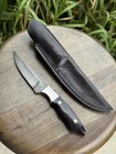 Custom Handmade Damascus Fixed Blade W/ Ox Horn Handle — photo 2