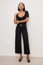 New Good American Good Waist Palazzo Crop Jeans - Size 6/28 - High Rise