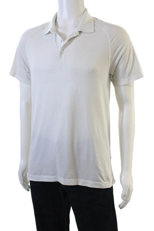 Camisa atlética a rayas Lululemon para hombre talla M Foto 2 de 4