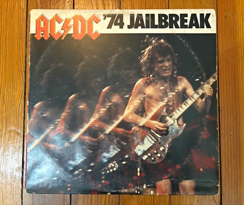 AC/DC ‘74 Jailbreak Atlantic 1984 12" Black Vinyl LP 33 RPM Stereo - product listing photo