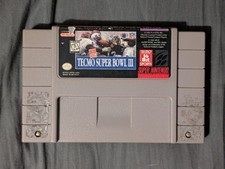 Tecmo Super Bowl III 3 (Super Nintendo SNES, 1995) Cartridge Only TESTED/WORKS